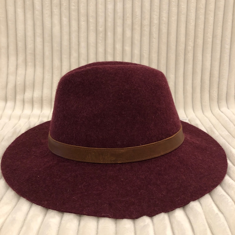 Frye Harness Wool Felt Tall Crown Fedora Hat NWT - Picture 6 of 10